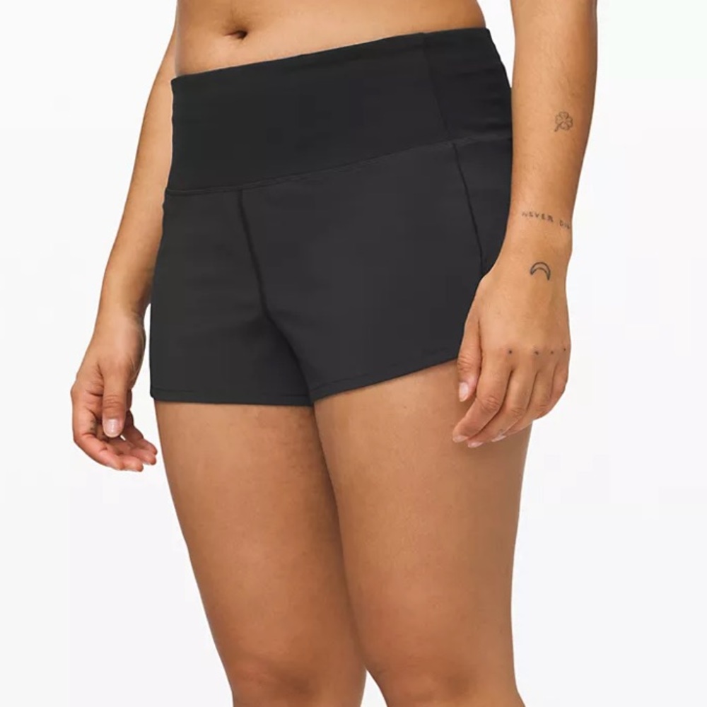 Lululemon Speed Up High Rise Short 2.5 Inch Black